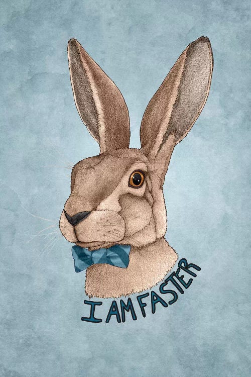 Mr. Hare Is Faster by Barruf wall art