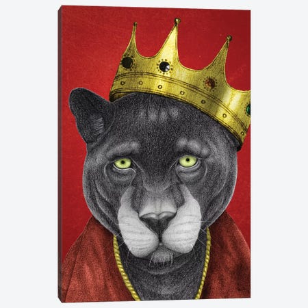 Panther King Canvas Print #BRF49} by Barruf Canvas Print