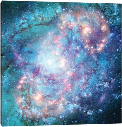 Abstract Galaxy Canvas Art Print - Barruf