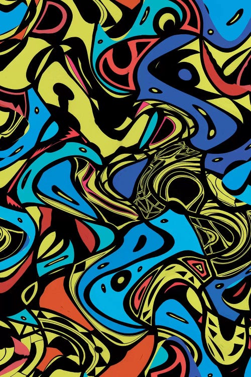 Psychedelic Renaissance I by Barruf wall art