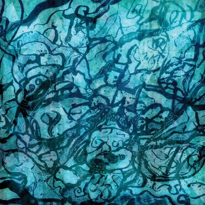 Revision Of My Blue Inner World by Barruf framed wall art