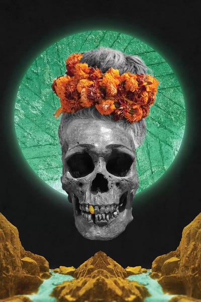 Skull Espiritual by Barruf framed wall art