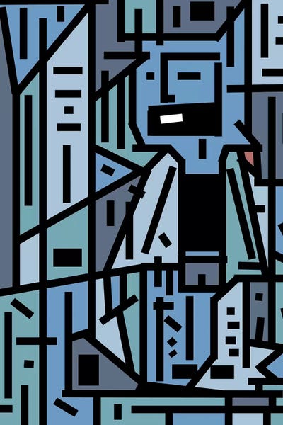 Linear Abstract: The Sad Hipster And The Copper Mosquito by Barruf