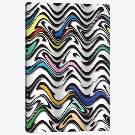Trippy Wave In  An Urban Abstract Canvas Print #BRF71} by Barruf Canvas Art