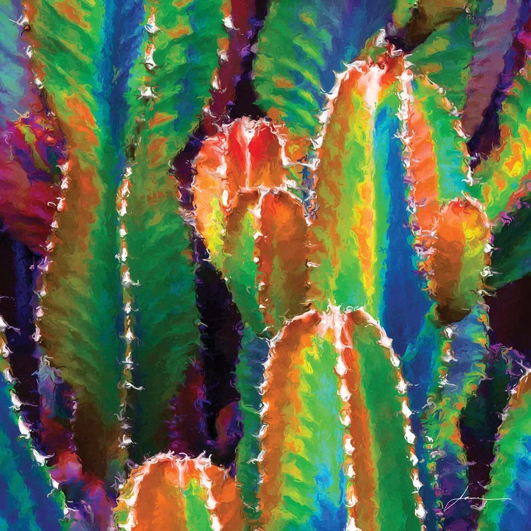 Neon Desert II by James Burghardt wall art