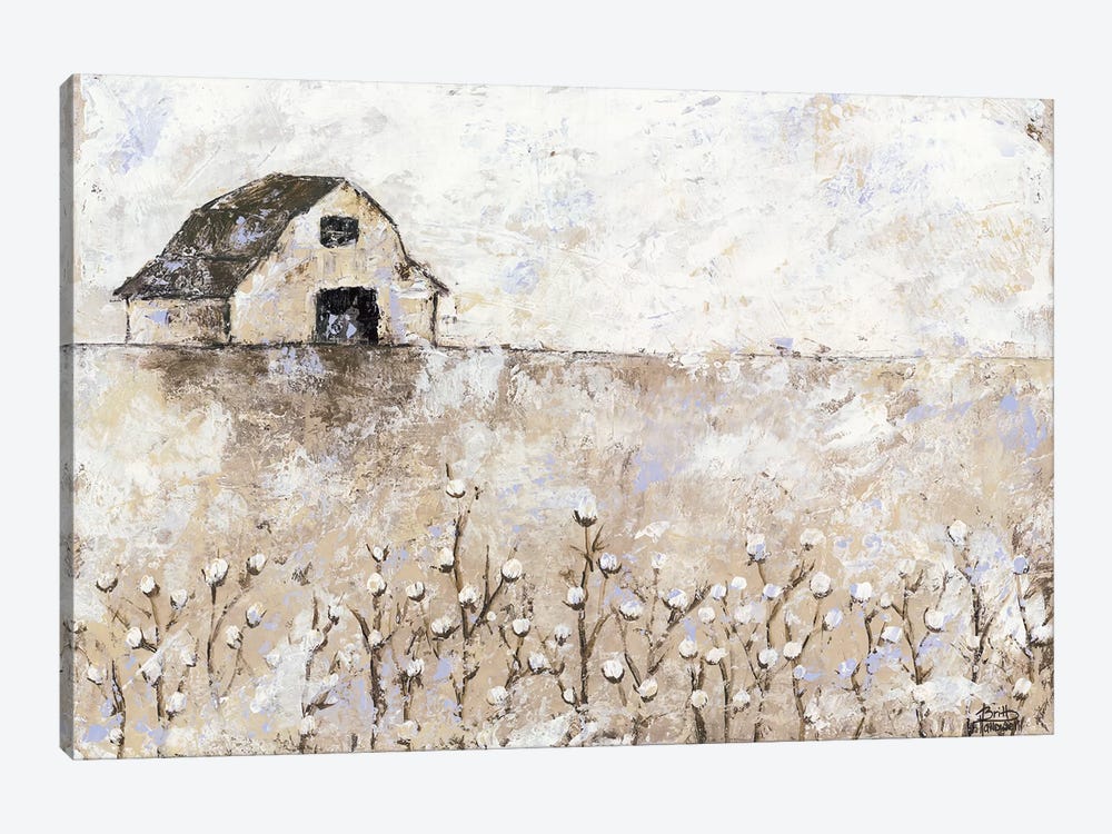 Cotton Farms by Britt Hallowell 1-piece Canvas Artwork