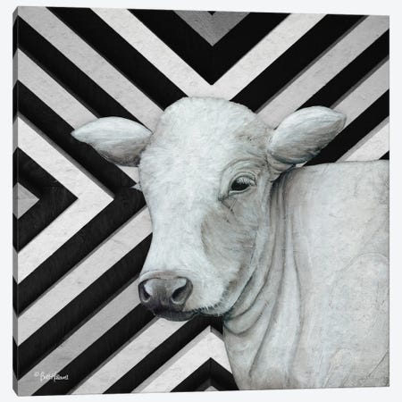 January Cow II Canvas Print #BRH69} by Britt Hallowell Canvas Print