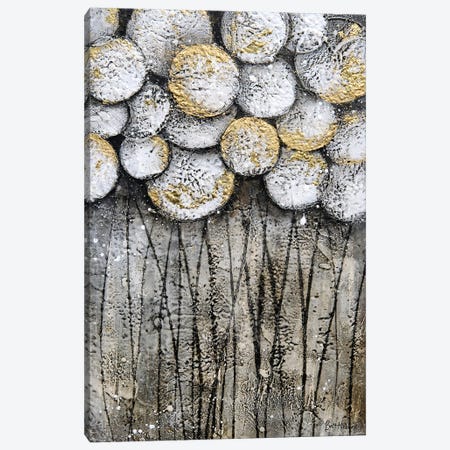 Bubble Trees in White Canvas Print #BRH9} by Britt Hallowell Canvas Art