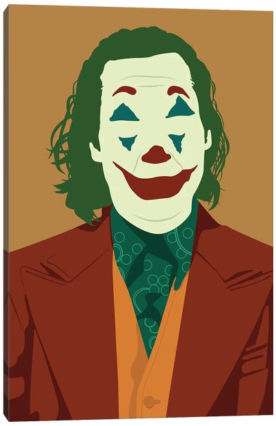 Joaquin Phoenix Joker Canvas Art Print - BoRiljana