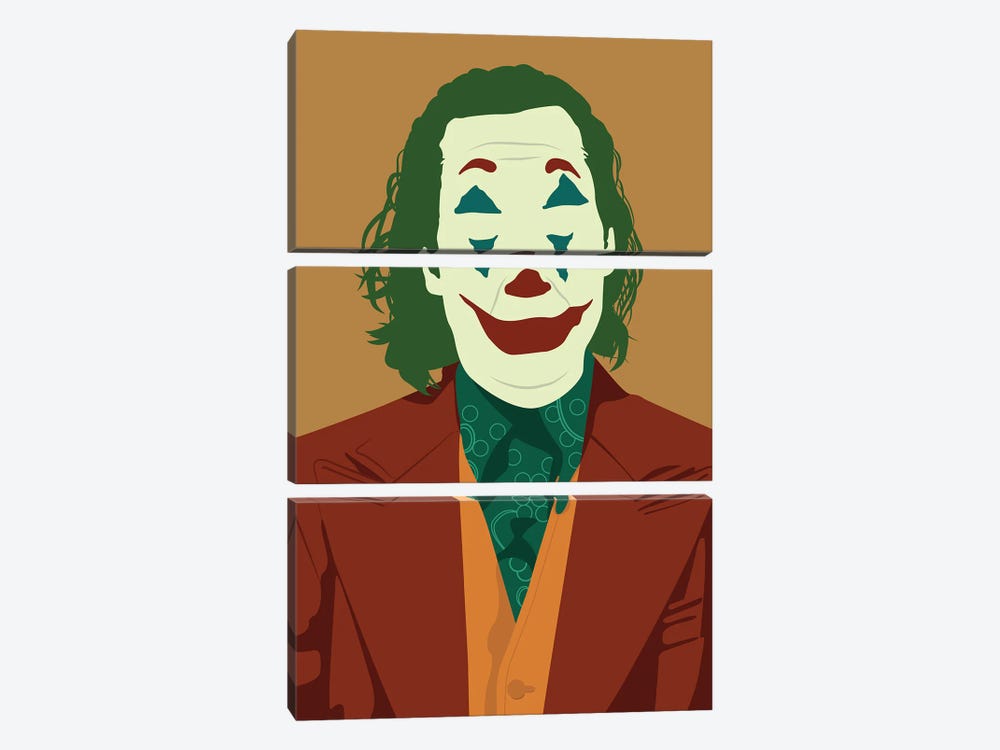 Joaquin Phoenix Joker by BoRiljana 3-piece Canvas Art
