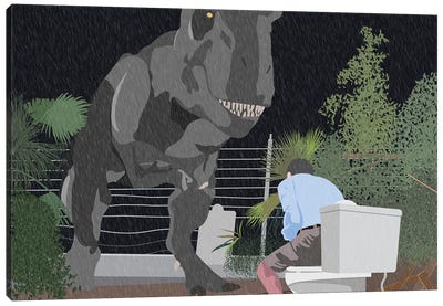 Jurassic Park Canvas Art Print - Best Selling TV & Film