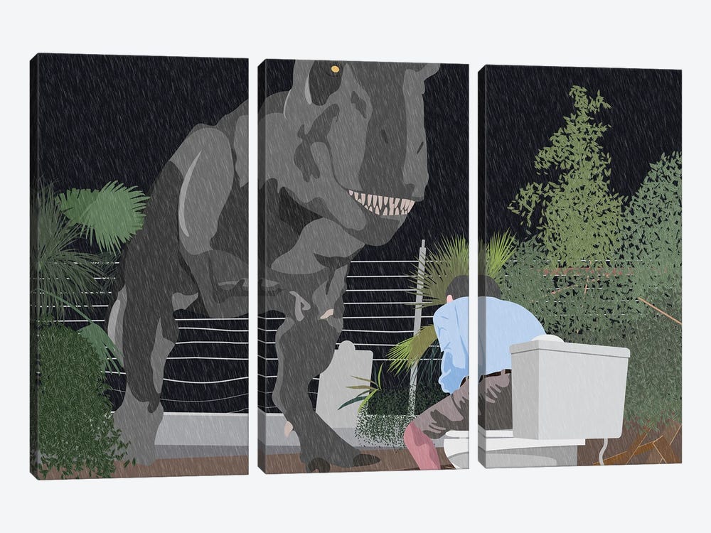 Jurassic Park by BoRiljana 3-piece Canvas Artwork