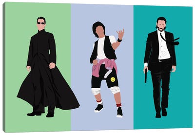 Keanu Reeve'S Famous Roles Canvas Art Print - The Matrix