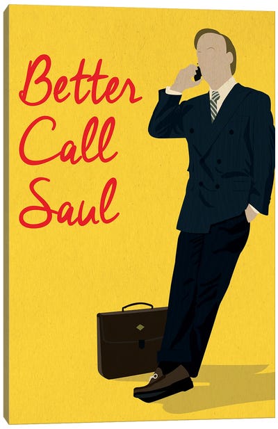 Better Call Saul Canvas Art Print - Crime Drama TV Show Art