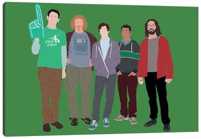 Silicon Valley Canvas Art Print - Sitcoms & Comedy TV Show Art