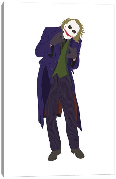 The Dark Knight Joker Canvas Art Print - The Joker
