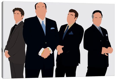 The Sopranos Canvas Art Print - The Sopranos
