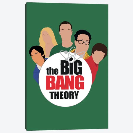 Big Bang Theory Canvas Print #BRJ59} by BoRiljana Canvas Wall Art