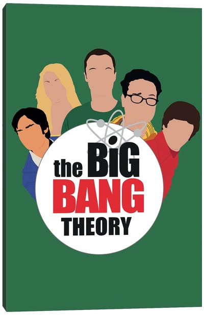 Big Bang Theory Canvas Art Print - Sitcoms & Comedy TV Show Art