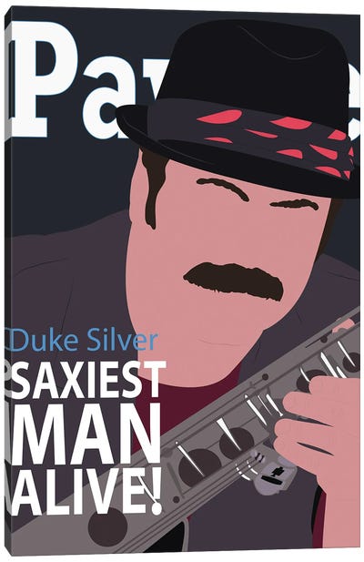Duke Silver - Parks And Rec Canvas Art Print - Nick Offerman