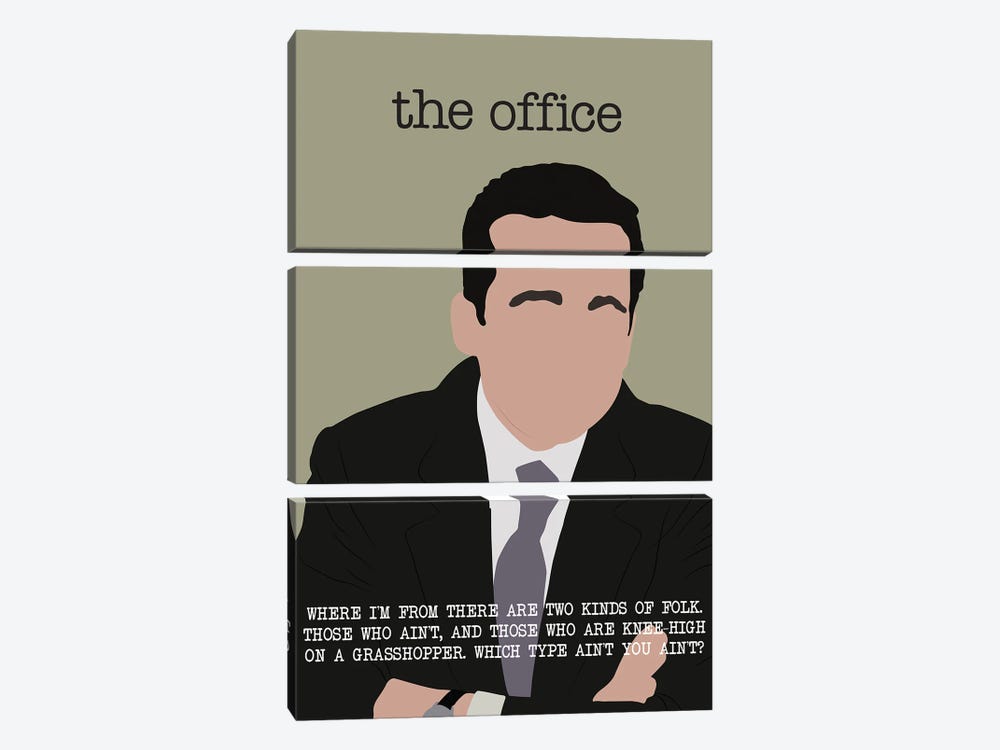 Michael Scott The Office by BoRiljana 3-piece Canvas Art
