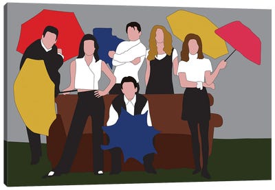 Friends Canvas Art Print - Movie & Television Character Art