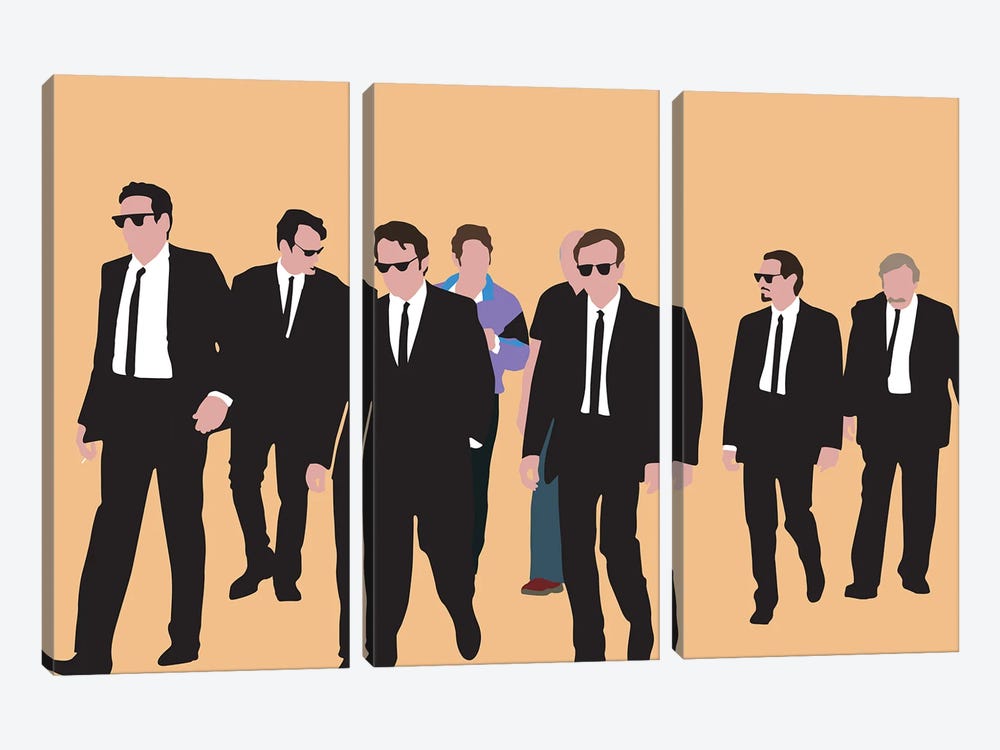 Reservoir Dogs II by BoRiljana 3-piece Canvas Wall Art