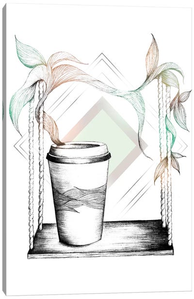 Coffee Break Canvas Art Print - Barlena