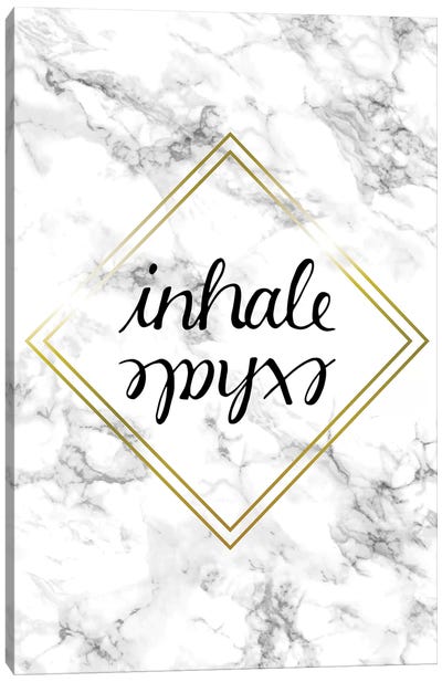 Inhale Exhale Canvas Art Print - Fitness Art