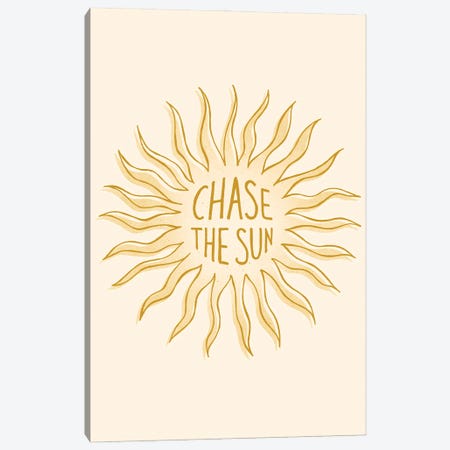 Chase The Sun Canvas Print #BRL124} by Barlena Canvas Wall Art