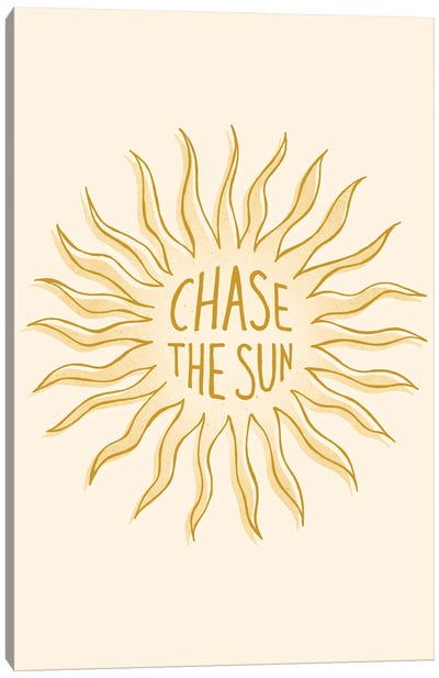 Chase The Sun Canvas Art Print - Barlena