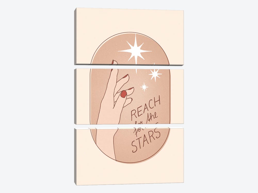 Reach For The Stars by Barlena 3-piece Canvas Wall Art