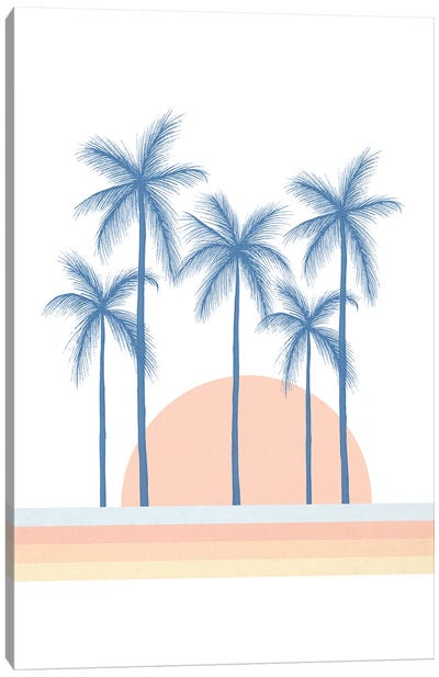 Summer Sunset Canvas Art Print - Barlena