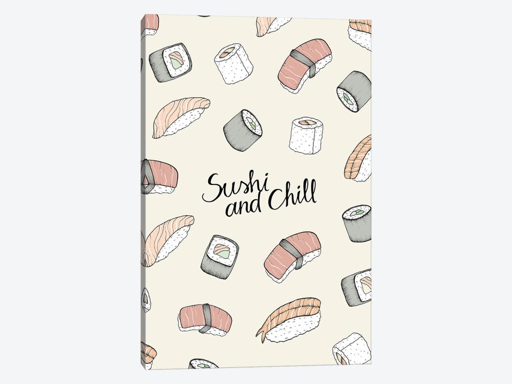 Sushi And Chill by Barlena 1-piece Art Print