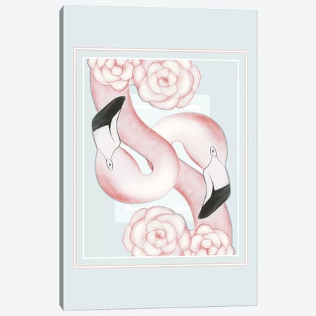 Flamingle Canvas Print #BRL18} by Barlena Canvas Wall Art