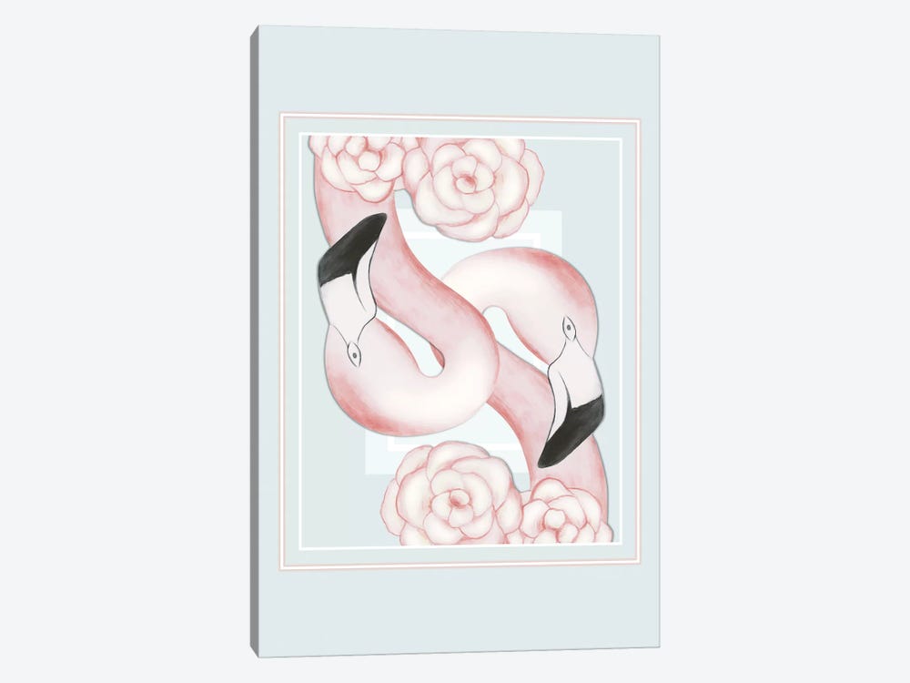 Flamingle by Barlena 1-piece Canvas Art Print