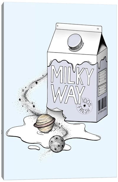 Milky Way Canvas Art Print - Galaxy Art