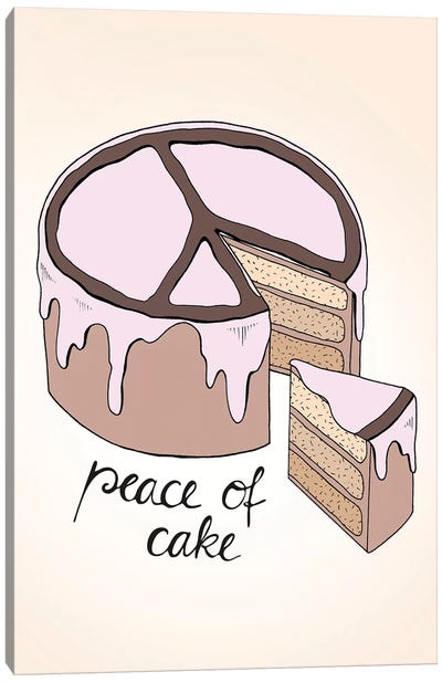 Peace Of Cake Canvas Art Print - Barlena