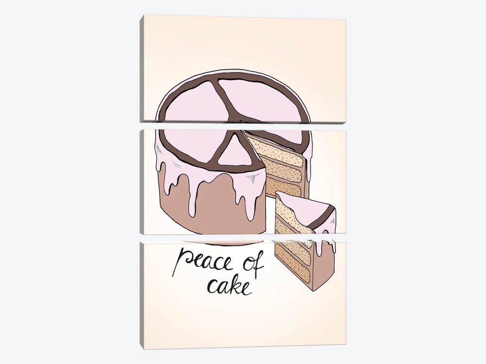 Peace Of Cake by Barlena 3-piece Canvas Art