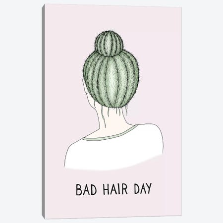 Bad Hair Day Canvas Print #BRL4} by Barlena Art Print