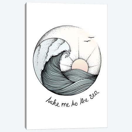 Take Me To The Sea Canvas Print #BRL56} by Barlena Art Print