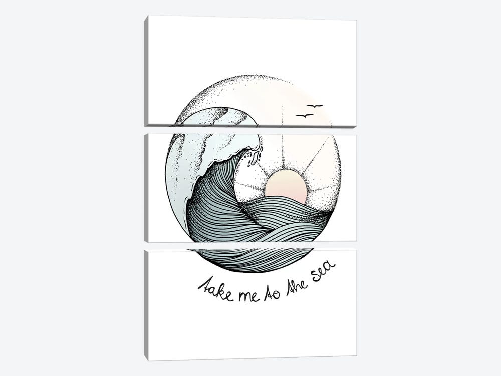 Take Me To The Sea by Barlena 3-piece Art Print