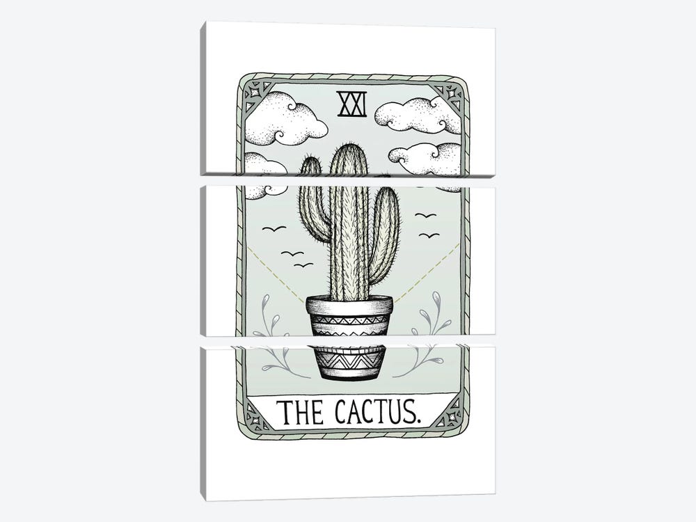The Cactus by Barlena 3-piece Canvas Art Print