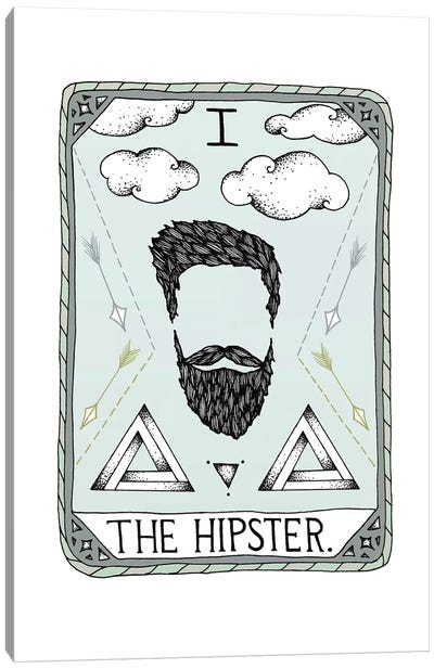The Hipster Canvas Art Print - Hipster Art