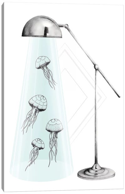 The Magic Of Light Canvas Art Print - Jellyfish Art