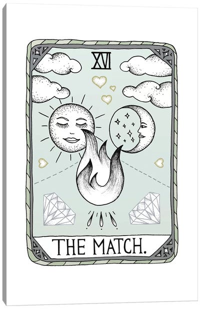 The Match Canvas Art Print - Moon Art