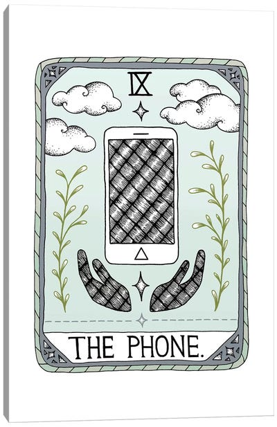 The Phone Canvas Art Print - Barlena