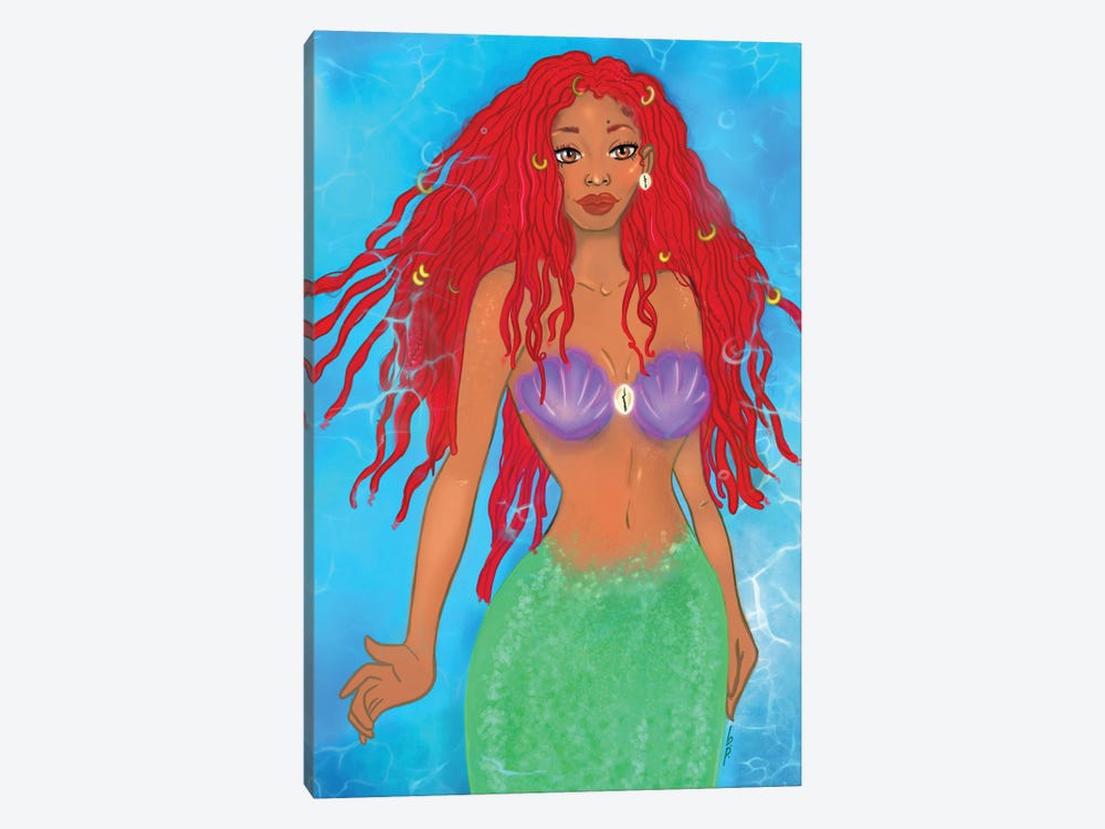 Little Mermaid by Bri Pippens 1-piece Canvas Artwork