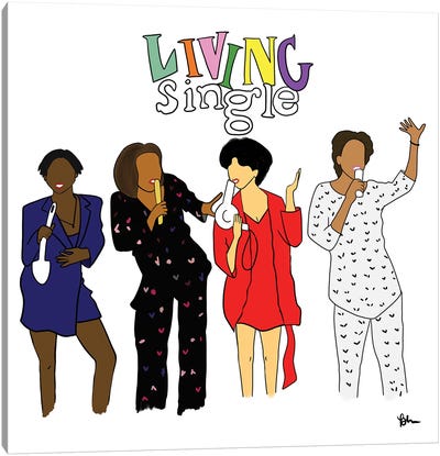 Living Single Canvas Art Print - Black History Month