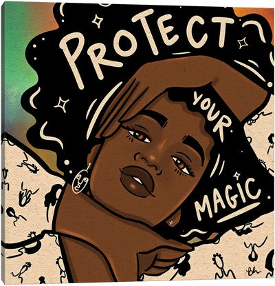Protect Your Magic Canvas Art Print - Self-Care Art